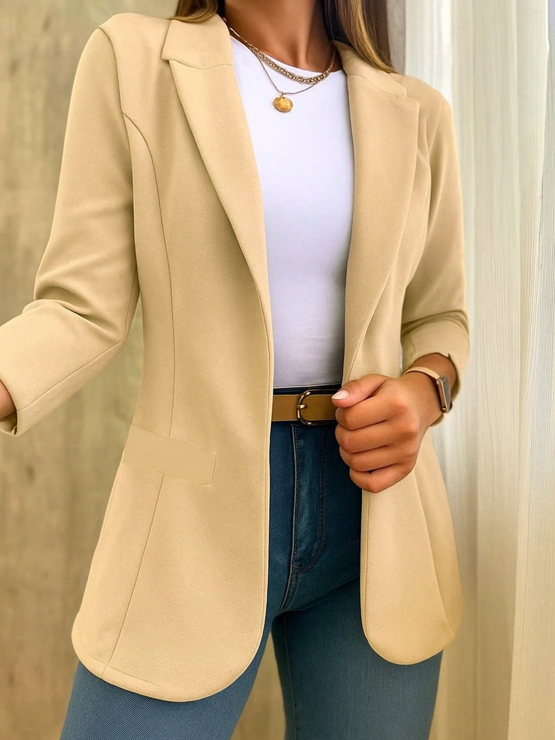 Vendedor Indicado
Blazer Social Alfaiataria Feminino Sobretudo Manga longa Elegante