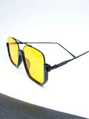 Óculos de sol de proteção solar de meia armação e feixe duplo para homens e mulheres