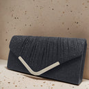 Bolsa Clutch Festa com Glitter – CHAMPANHE