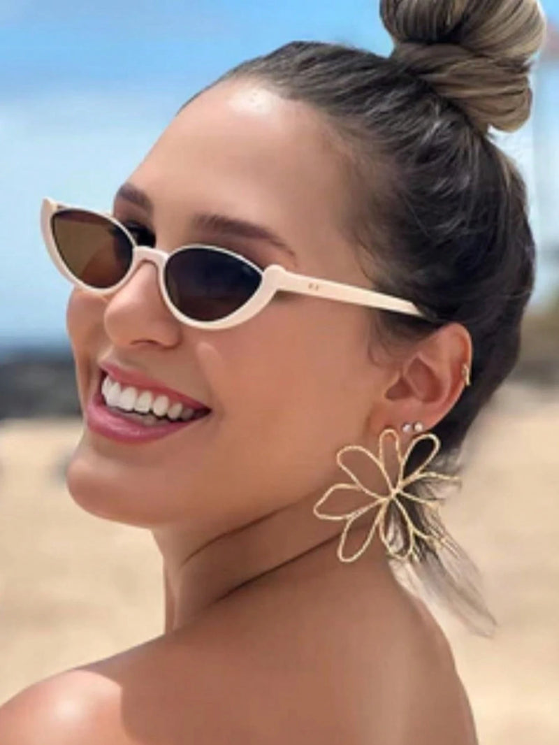 1 Par de Óculos de Moda Estilo Gatinho para Mulheres para Decoração, Acessórios Elegantes para Praia, Acessórios de Praia para Mulheres, Óculos Escuros, Básicos da Moda, Roupas Outono Inverno para Mulheres, Casual para Negócios, Presentes