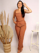 onjunto Cropped e Calça Verde Militar – ESMERALDA