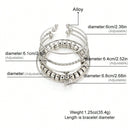 Conjunto de pulseira com nó de coração em liga de diamantes da moda, pulseira geométrica com coração criativo