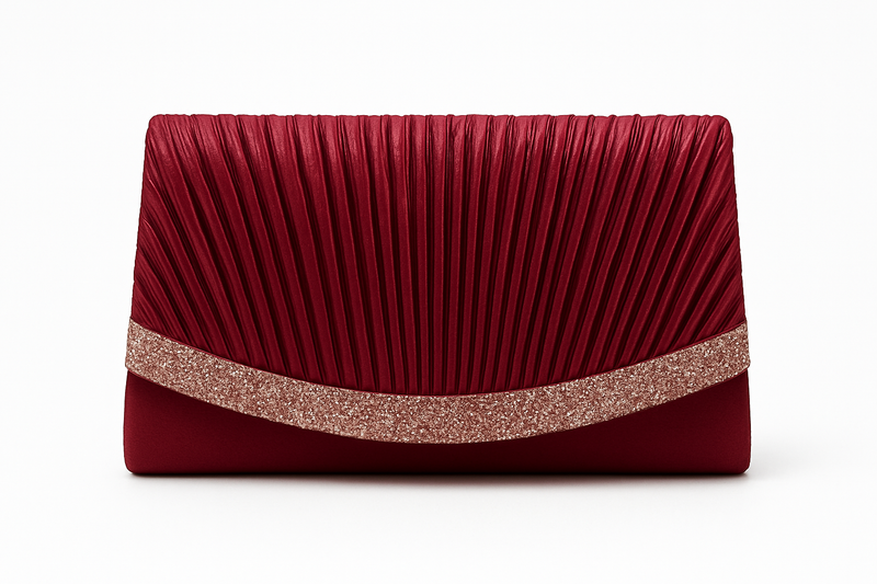Bolsa de Mão Satin Vinho “Selene”